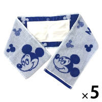 林 ひんやりマフラータオル　ミッキー　アイコンロゴ 　1セット（5枚）