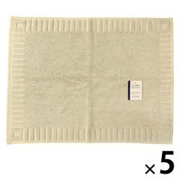 林 バスマット　バスフレーム　ベージュ 　1セット（5枚）