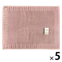 林 バスマット　バスフレーム　ピンク（桃）1セット（5枚）