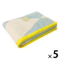 林 バスタオル　アソボッカ　ジオ　グリーン（緑） 1セット（5枚）