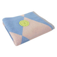 林 フェイスタオル　アソボッカ　ジオ　パープル（紫） 1枚