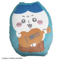 MORIPiLO ハチワレ クッション (ふわふわダイカットクッション) グッズ 背もたれ ブルー 33x43x10cm 可愛い 柔らかめ  キャラクター