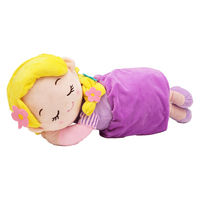 MORIPiLO ディズニー 抱き枕 (ラプンツェル すやすや添い寝枕) ギフト グッズ 約24x52cm  パープル プレゼント 可愛い