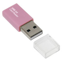 ナカバヤシ USB2.0 カードリーダー・ライター ピンク CRW-MSD78P 1個
