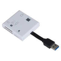 ナカバヤシ USB3.2Gen1 マルチカードリーダー・ライター ホワイト CRW-37M87W 1個