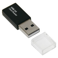 ナカバヤシ USB2.0 カードリーダー・ライター ブラック CRW-MSD78BK 1個