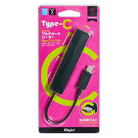 ナカバヤシ USB2.0 TypeーCカードリーダー・ライター ブラック CRW-C5M65BK 1個