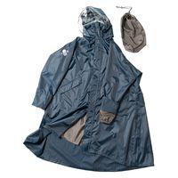 【アウトレット】Makku(マック) バッグインレインコート レインウェア 二重袖 ネイビー AS-7630YZ4 1個
