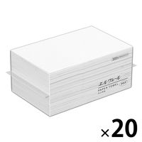 ペーパータオル 手のひらサイズ リサイクルパルプ シングル 300枚 エルヴェール ペーパータオル クリア 1セット（1個×20）