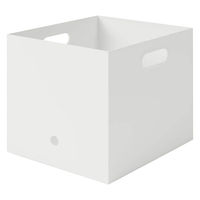 無印良品 再生ポリプロピレン入りファイルボックススタンダード Ａ４用 約幅２５×奥行３２×高さ２４ｃｍ ホワイトグレー 良品計画