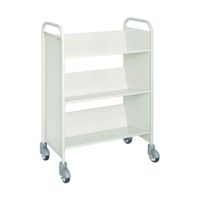 日本ファイリング ブックトラックBT3L型 片面傾斜3段 W800×D380×H1175 BT3L-951T 1台 61-3261-15（直送品）