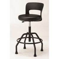 アズワン 高作業用チェア・厚座モールドウレタンタイプ・背付き 67-9251-67 1個（直送品）