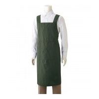 マスダ シワシワエプロン オリーブ F WAO-48-Z08-F 1枚（直送品）