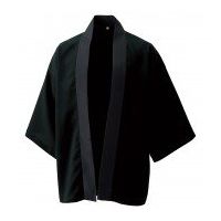 マスダ 風とおるハッピ 黒 JF DOT-820-A10-JF 1枚（直送品）