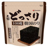元祖どっさり韓国のり てりやき味 8切100枚 チャック付き 1個 オリオンジャコー