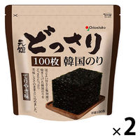 元祖どっさり韓国のり てりやき味 8切100枚 チャック付き 1セット（1個×2）オリオンジャコー