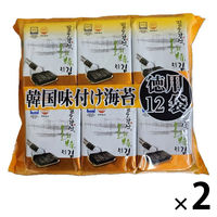 徳用 韓国味付け海苔 8切7枚 12袋入 1セット（1個×2）オリオンジャコー