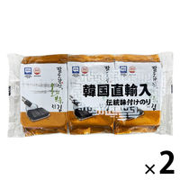 韓国味付け海苔 8切7枚 3袋入 1セット（1個×2）オリオンジャコー