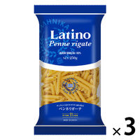 ラティーノ ペンネリガーテ 袋 250g ゆで時間11分 1セット（1個×3）富永貿易 パスタ ギリシャ