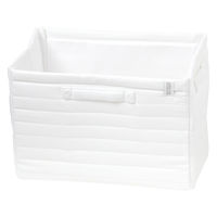 キルティング収納BOX(M) ホワイト LAKOLE/ラコレ