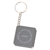 メジャーキーホルダー ダークグレー LAKOLE/ラコレ