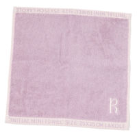 イニシャルハンドタオル(R) パープル LAKOLE/ラコレ