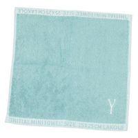 イニシャルハンドタオル(Y) グリーン LAKOLE/ラコレ