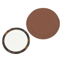 ケース付きマーブルミラー ブラウン LAKOLE/ラコレ