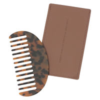 ケース付きコーム ブラウン LAKOLE/ラコレ