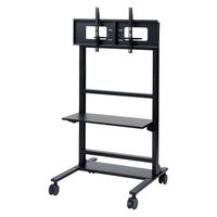 サンワサプライ 55～100型対応 高耐荷重ディスプレイスタンド ブラック CR-PL65BK 1台（直送品）