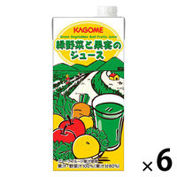 カゴメ ホテルレストラン用 緑野菜と果実のジュース 1Lパック 1箱（6本入）