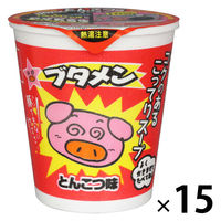 駄菓子 カップめん ラーメン ブタメン とんこつ味 35g 1セット（1個×15）