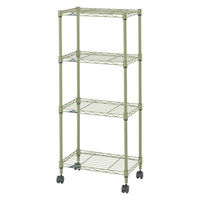 ドウシシャ ルミナスEXラック　4段　幅445×奥行295×高さ1040ｍｍ　カーキ