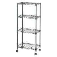 ドウシシャ ルミナスEXラック　4段　幅445×奥行295×高さ1040ｍｍ　ブラック