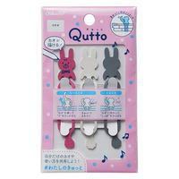 【アウトレット】【Goエシカル】訳あり 【輪ゴム】 共和 オーバンド Qutto（きゅっと）ウサギ GFTーQUSー01 1袋（3本入）