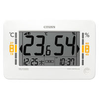 ハ*イ様 ✨美品✨CITIZEN 壁掛けデジタル時計 温湿度計 電波デジタル時計 大型 温湿度計 掛置き兼用 8RZ199-019 8RZ199