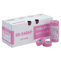 カモ井加工紙 シーリングテープセルフクリーニング用SB246KP幅18mm×長さ18mピンク SB246KPJAN-18 1PK