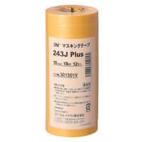 スリーエム ジャパン マスキングテープ 243J Plus 10mmX18m 12巻入り 7010721917 1PK
