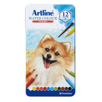 シヤチハタ アートライン 水彩色鉛筆 12色セット KCP-W12C/H 1個