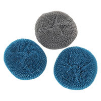 clean ocean ネット付きスクラバー 3P ブルー系 studio CLIP