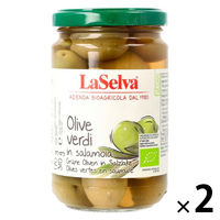 ラセルバ オーガニック グリーンオリーブ 310g 1セット（1個×2）nakato イタリア 有機