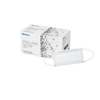 メディコムジャパン プロレーンマスク ホワイト PLE0002714　プリーツタイプ　使い捨て　不織布　1箱（50枚入）（わけあり品）