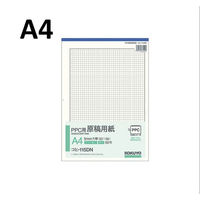 コクヨ PPC用原稿用紙 A4縦 5mm方眼 枠付 50枚 コヒ-115DN 1セット(50枚)（わけあり品）