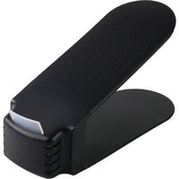 吉川国工業所 靴 収納 くつホルダー スリム 10個入り ブラック 298357 1個（わけあり品）