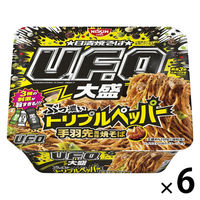 日清焼そばＵ．Ｆ．Ｏ．大盛 ぶっ濃いトリプルペッパー 手羽先風味焼そば 1セット（1個×6） 日清食品