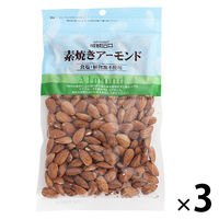 ナッツ 食塩 植物油不使用 成城石井 素焼きアーモンド 180g 1セット（1袋×3）