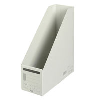 プラス ボックスファイル A4タテ グレー 78079（わけあり品）