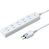 延長コード 電源タップ 2m 2P（ピン） 6個口 マグネット ホワイト TAP-SP2116MG-2WN サンワサプライ 1個（わけあり品）