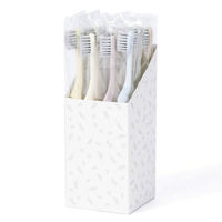 歯科医推奨 エコデント ライスレジン歯ブラシ ふつう 大人・子供向け 6色アソート 1セット（12本入）ラピス 限定（わけあり品）