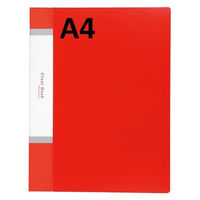 アーテック クリアブックA4 横入れ 32ポケット レッド 5611 1枚（わけあり品）